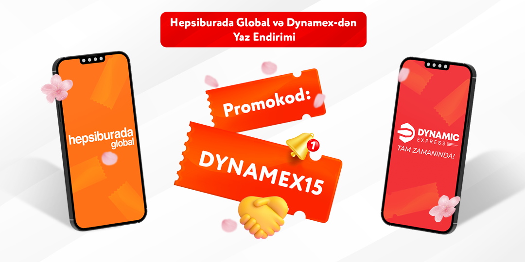 Hepsiburada Global və Dynamex-dən 15% endirim!