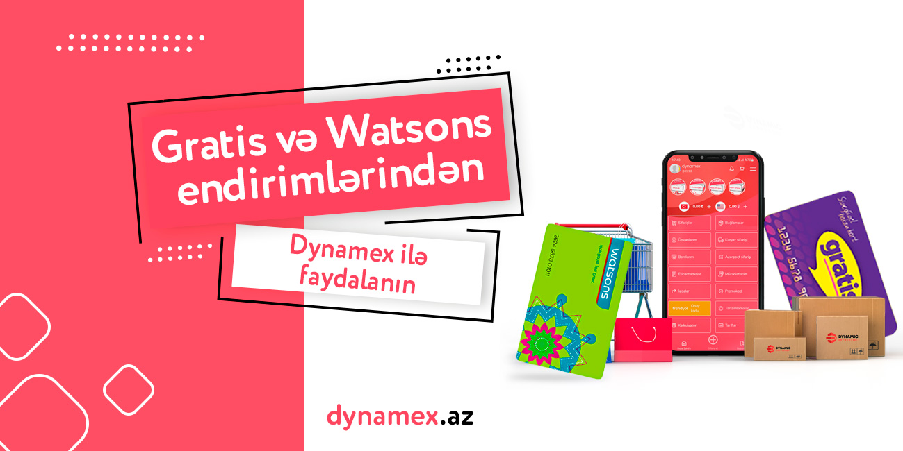 Gratis və Watsons endirimlərindən Dynamex ilə faydalanın.