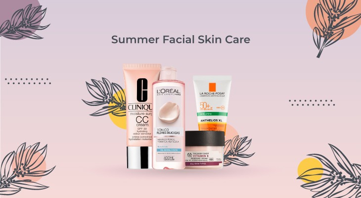 Summer facial skin care 