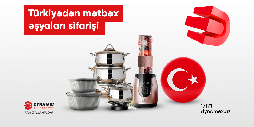 Türkiyədən Mətbəx Əşyaları Sifarişi