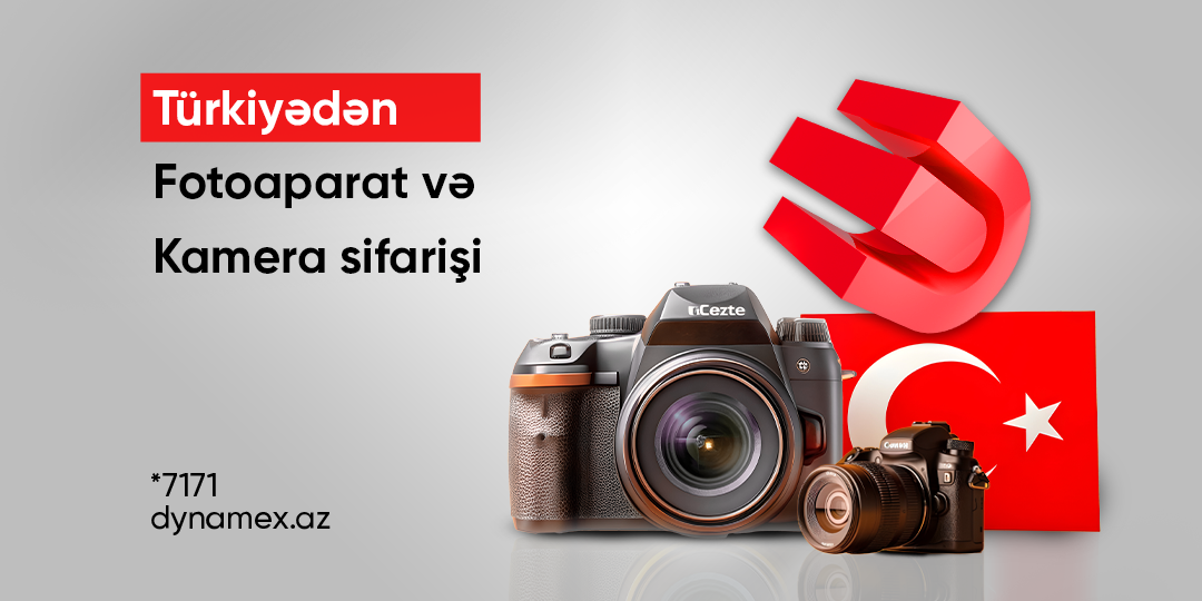 Türkiyədən fotoaparat və kamera sifarişi