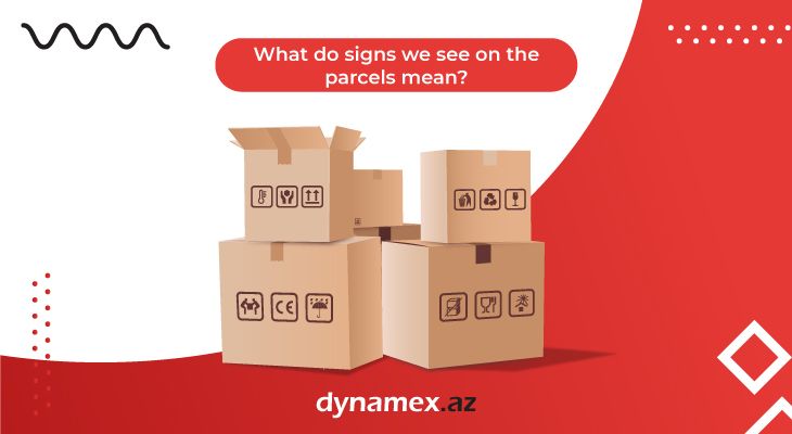 What do the signs on the parcels mean?